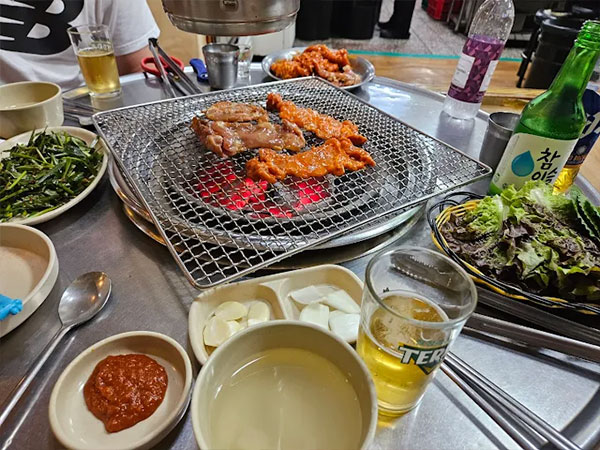 춘천시 원조숯불닭불고기 대표 음식