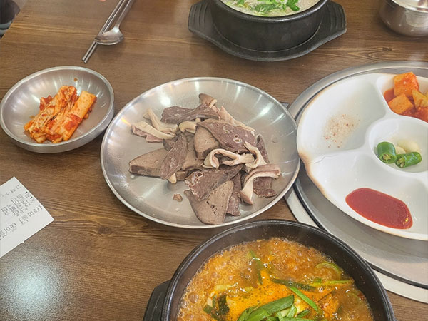 청주시 청원구 순정순대원조 대표 음식