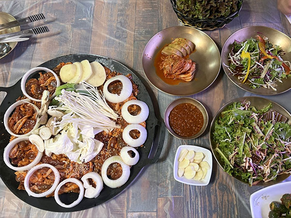 경주시 토함산식당 오리불고기