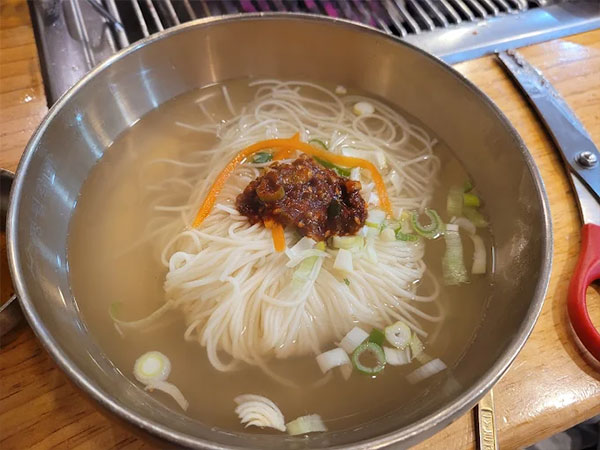 명월갈비 국수