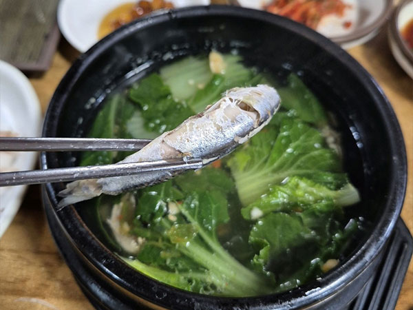 앞뱅디식당 각재기국