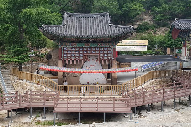 서울 옥천암 마애보살좌상 (서울 玉泉庵 磨崖菩薩坐像)